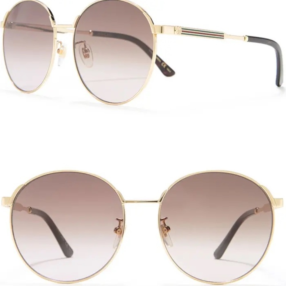 GUCCI 58mm Round Sunglasses